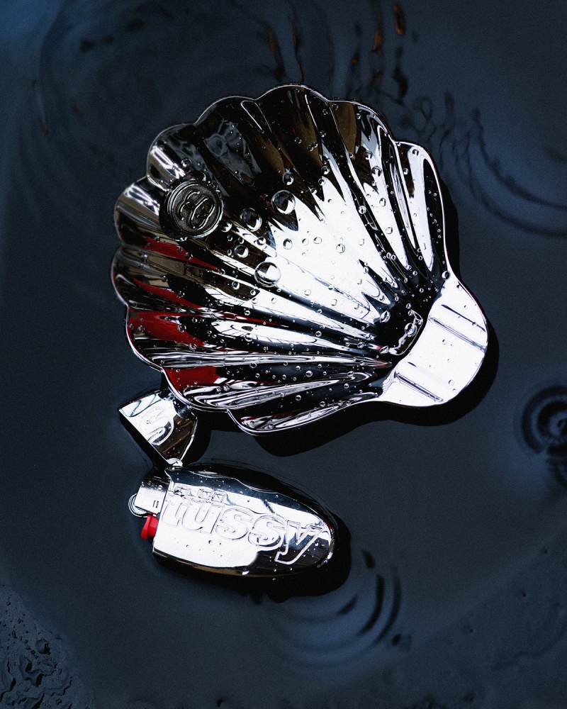 Stussy Silver Clam Ashtray Other Accessories Silver | 86024KFWM