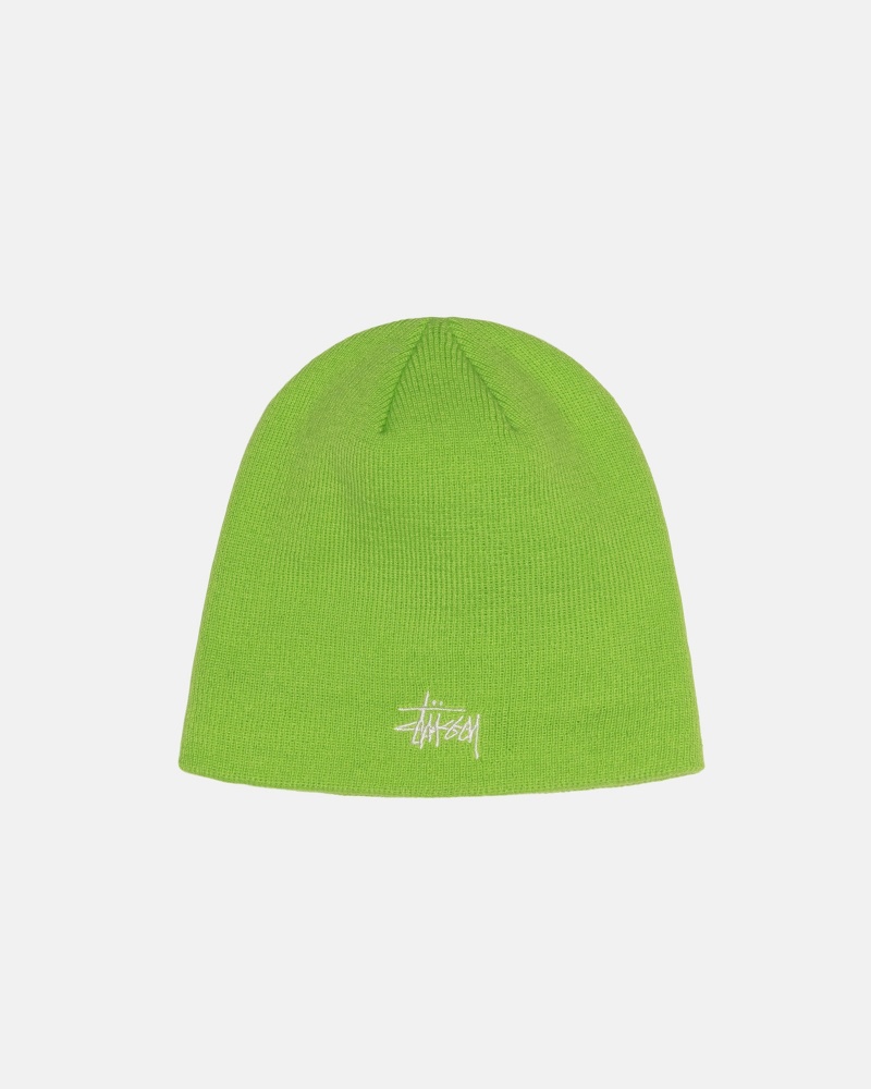 Stussy Skullcap Basic Beanie Green | 25713QSUT