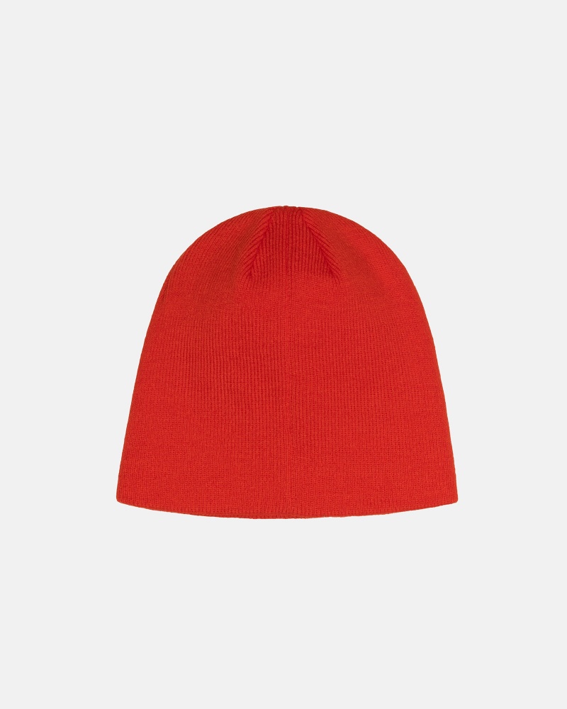 Stussy Skullcap Basic Beanie Red | 95301OVNG