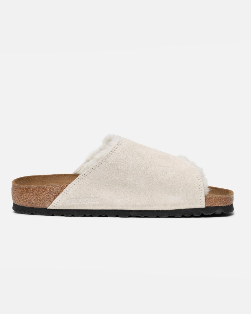 Stussy Solana Shearling Slide Slides Beige | 62130GUTY