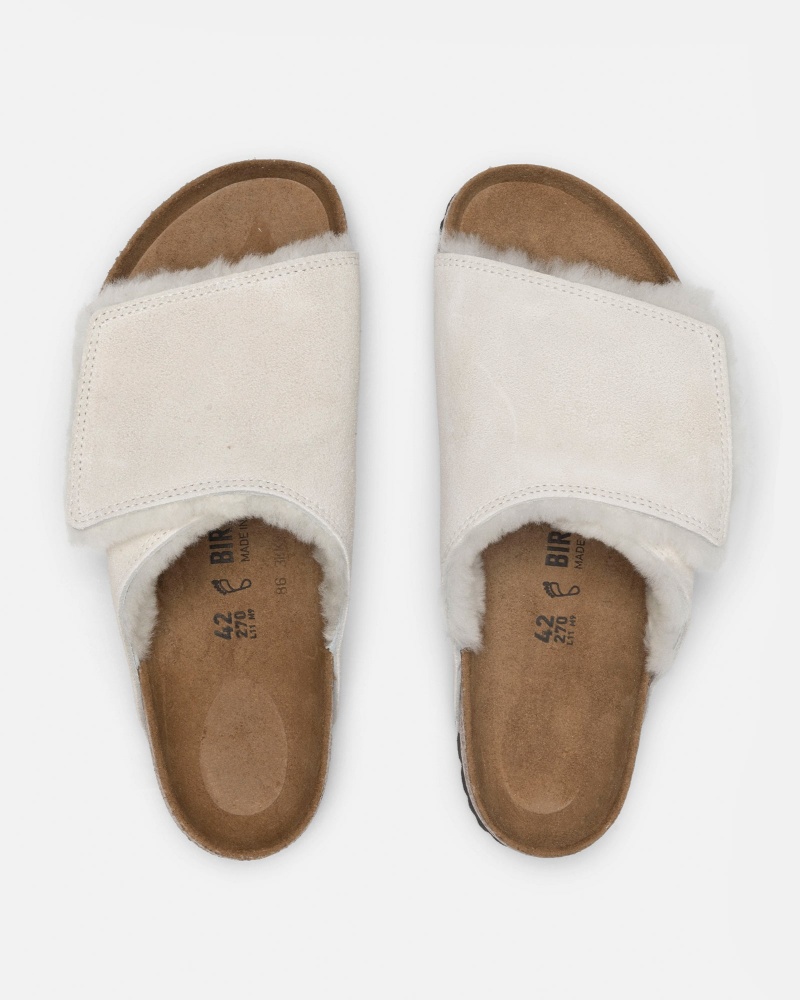 Stussy Solana Shearling Slide Slides Beige | 62130GUTY