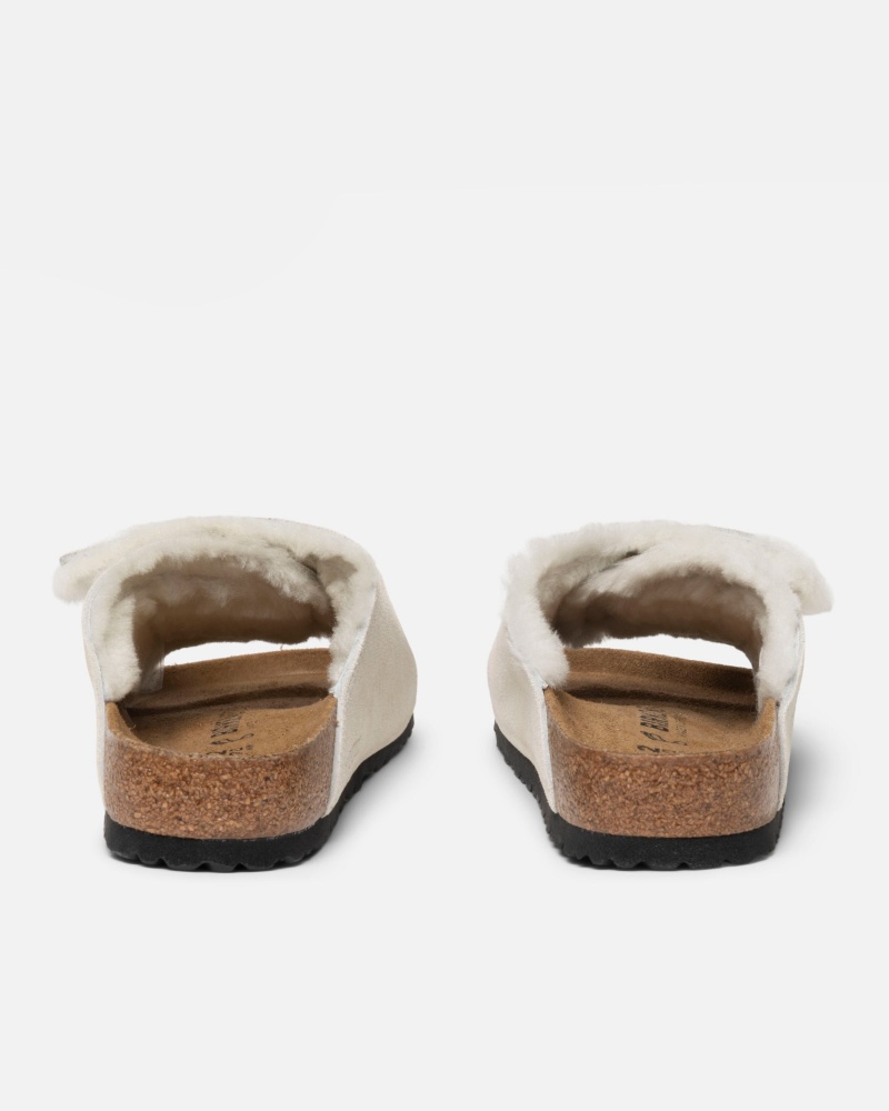 Stussy Solana Shearling Slide Slides Beige | 62130GUTY