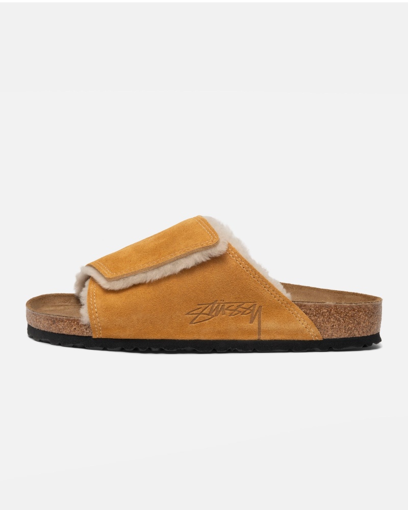 Stussy Solana Shearling Slide Slides Brown | 45217ALXY