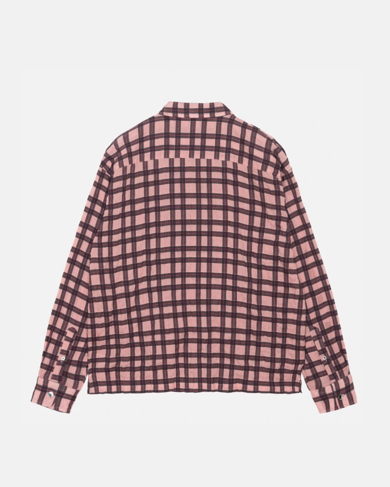 Stussy Sonoma Plaid Shirts Pink | 31624SKPT