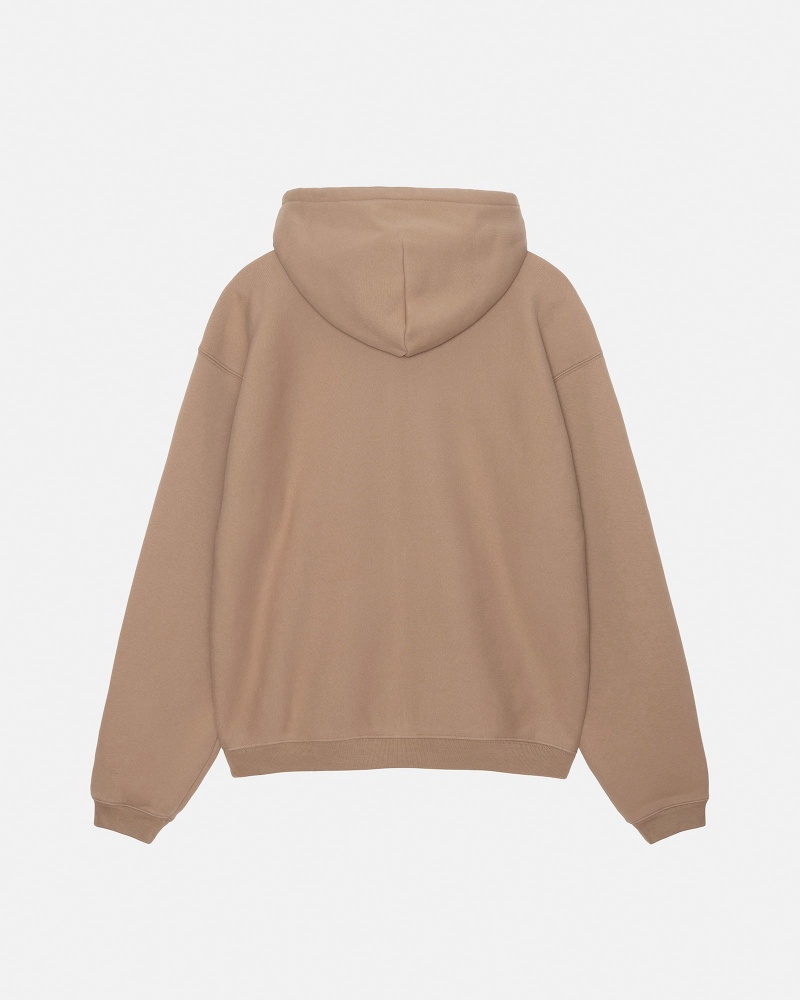 Stussy Sport Zip Hoodie Brown | 70138QZFP