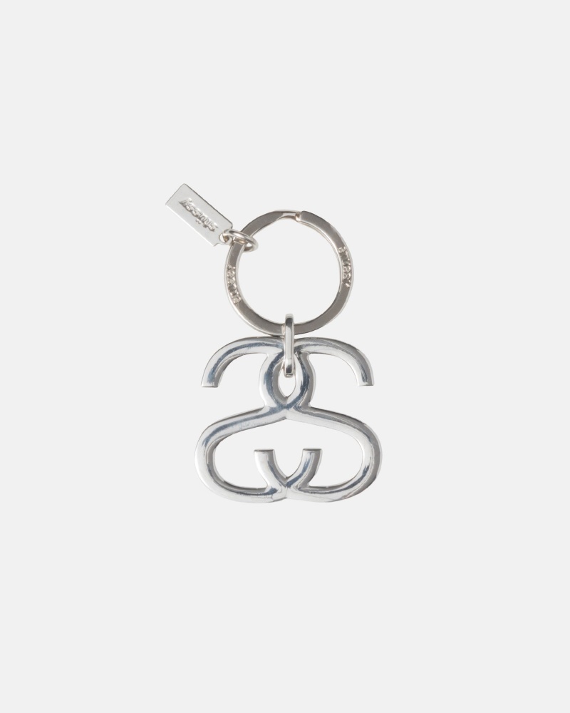 Stussy Ss Link Keychain Other Accessories Silver | 47103MFVE