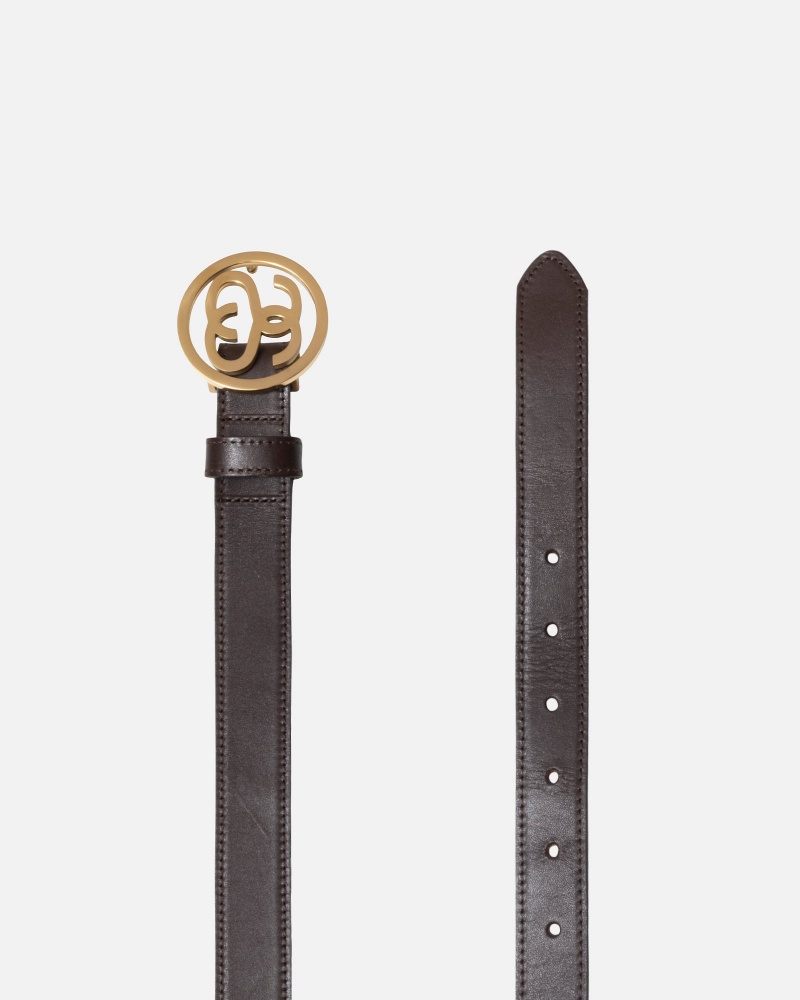 Stussy Ss-link Buckle Belts Brown | 07356GWZC