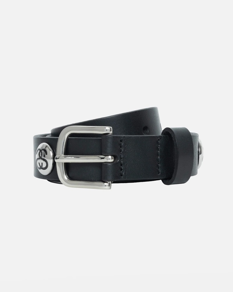 Stussy Ss-link Studded Belts Black | 96147BVDM