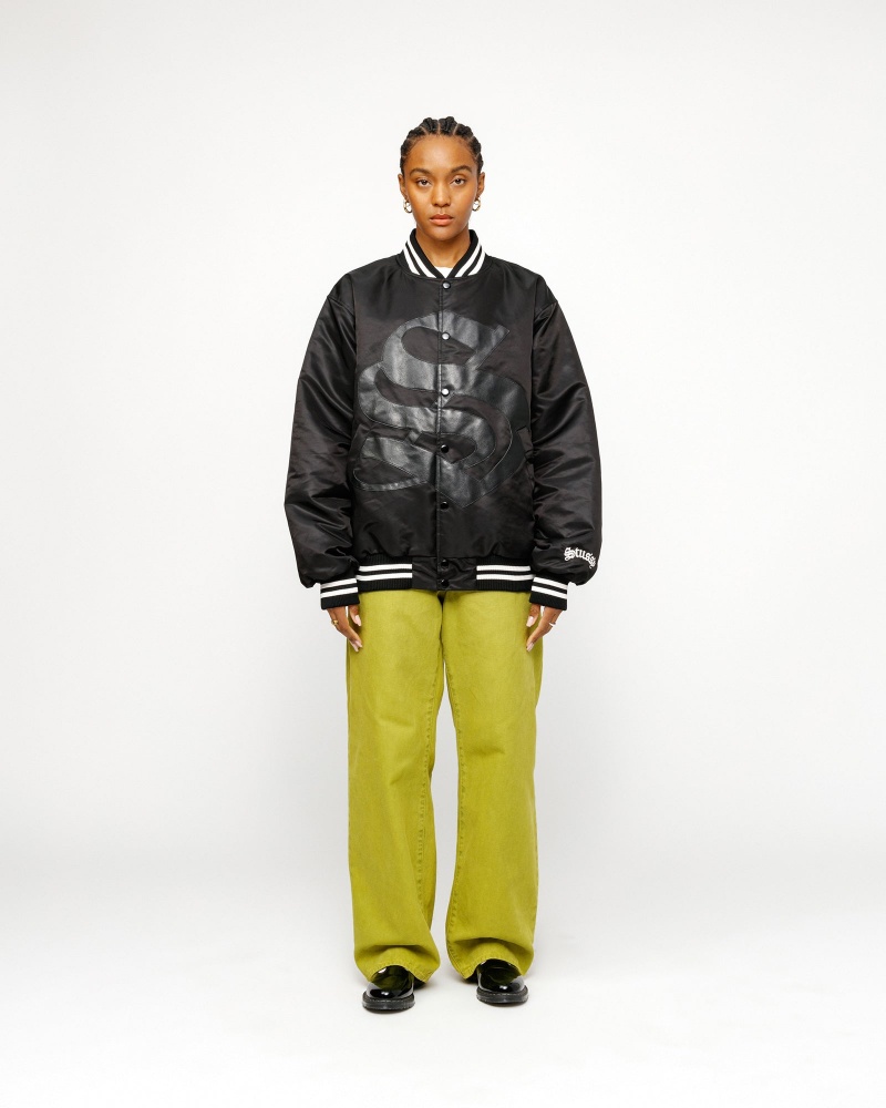 Stussy Stadium Gothic S Jackets Black | 36274LRCI