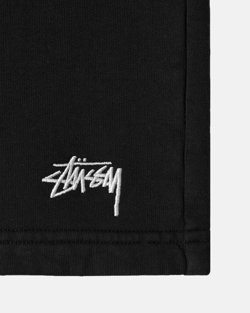 Stussy Stock Logo Shorts Black | 51760DOLB