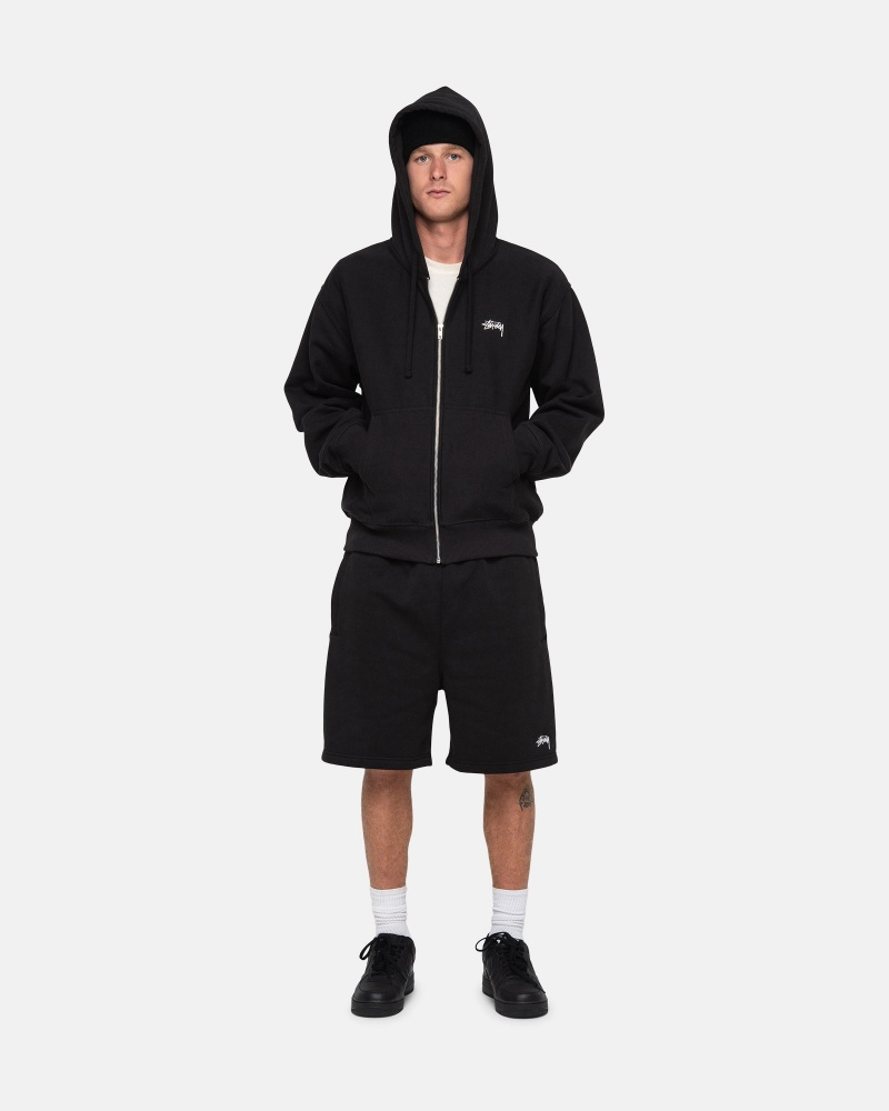 Stussy Stock Logo Shorts Black | 51760DOLB