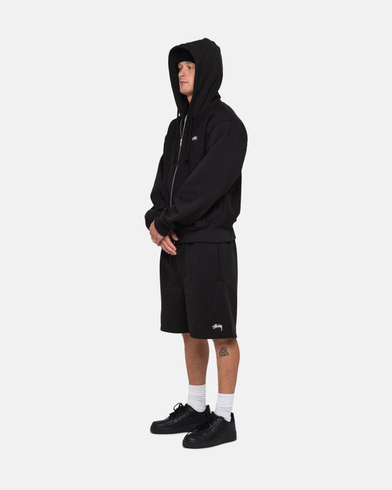 Stussy Stock Logo Shorts Black | 51760DOLB