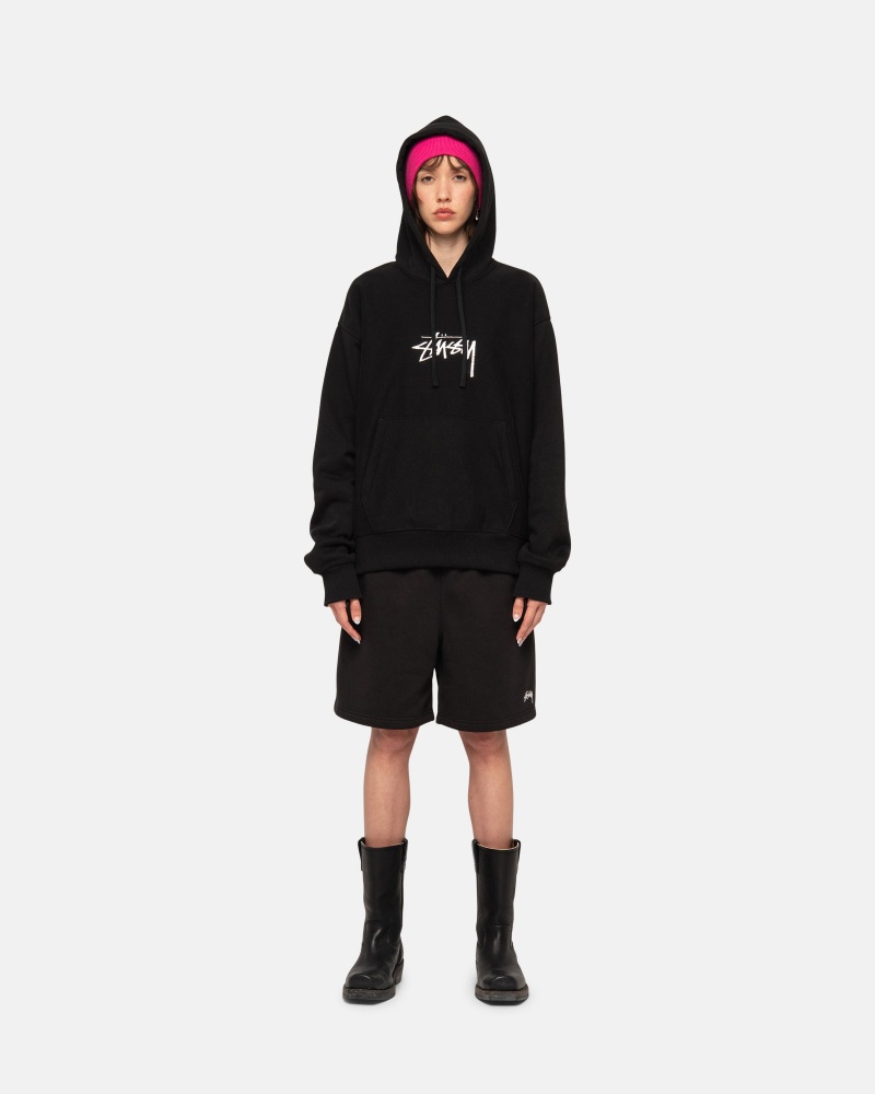 Stussy Stock Logo Shorts Black | 51760DOLB