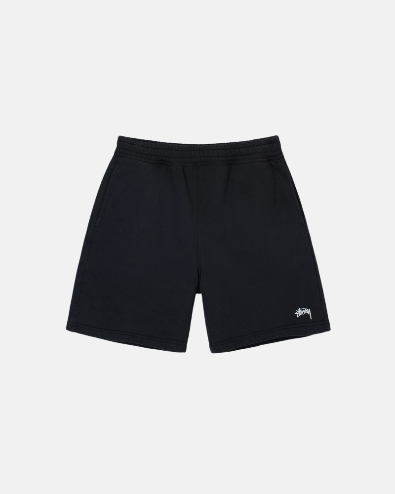 Stussy Stock Logo Shorts Black | 51760DOLB