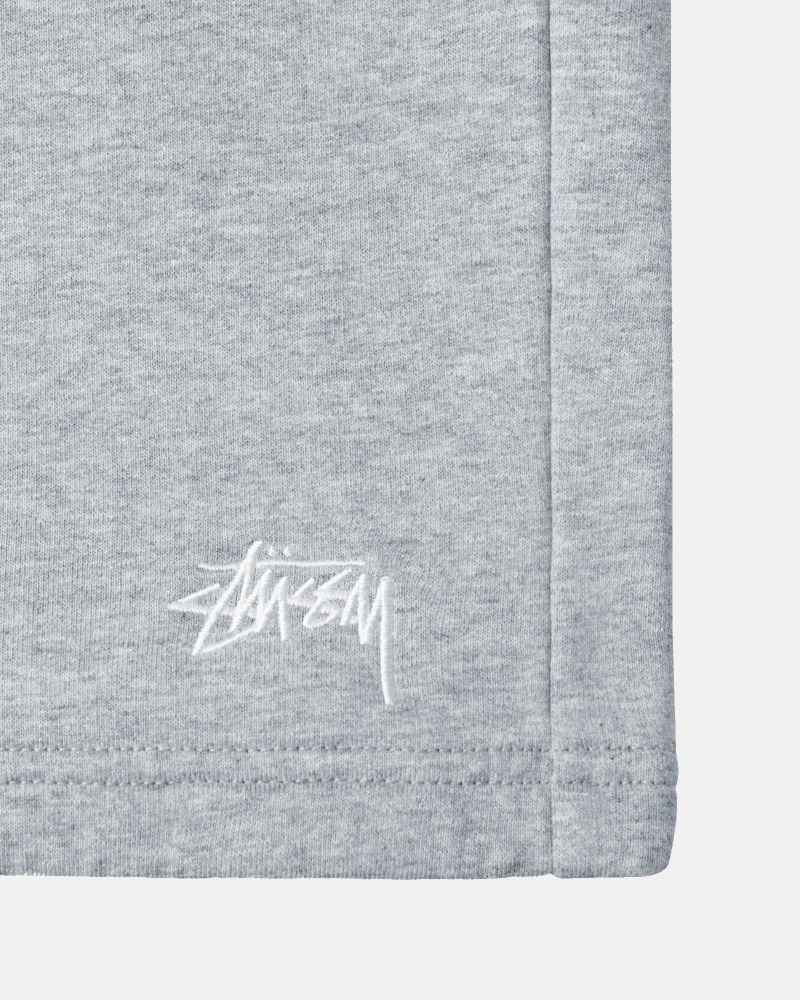 Stussy Stock Logo Shorts Grey | 53748WYDZ