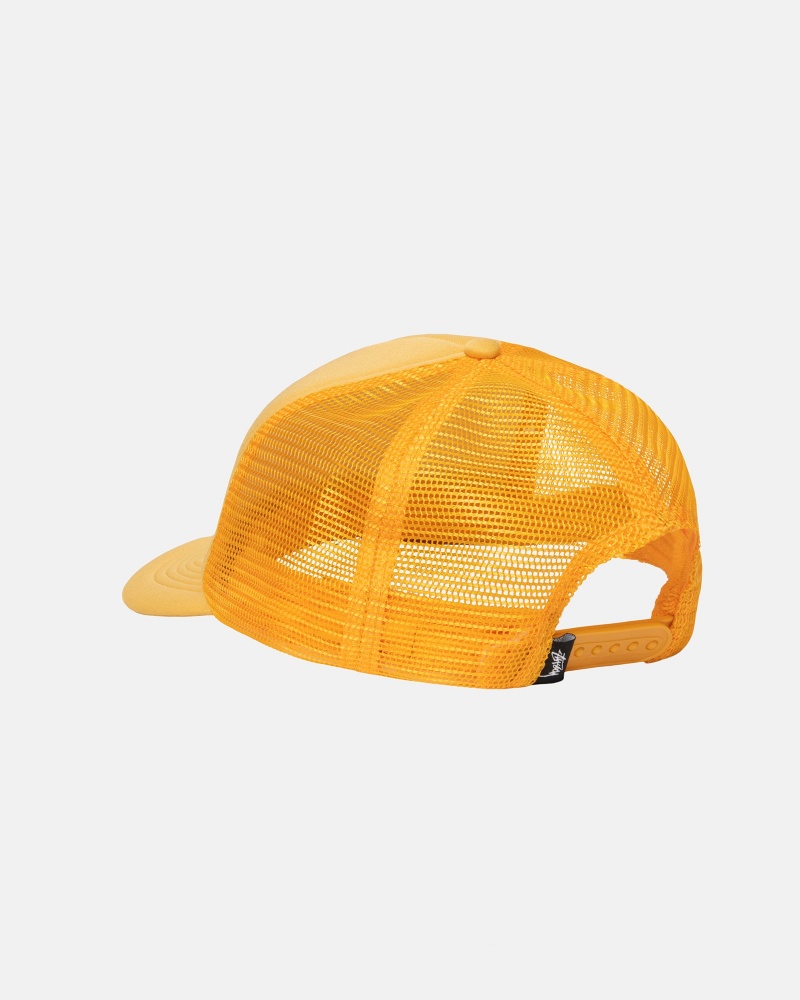 Stussy Trucker Big Basic Snapback Caps Orange | 51639EFBI