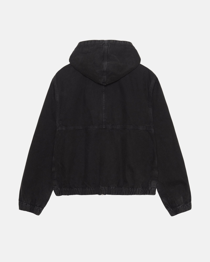 Stussy Work Unlined Canvas Jackets Black | 02581VIEH