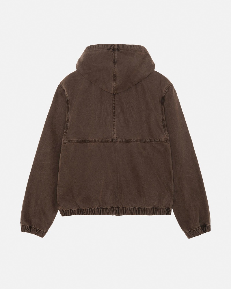 Stussy Work Unlined Canvas Jackets Brown | 48652OJWM