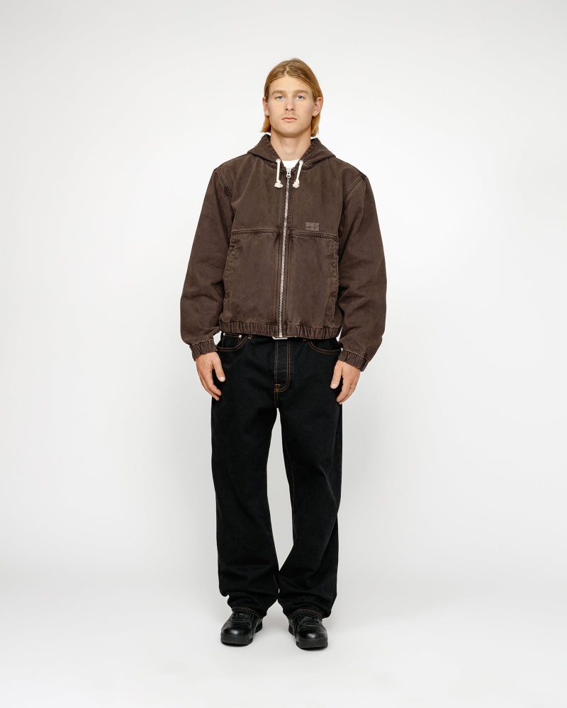 Stussy Work Unlined Canvas Jackets Brown | 48652OJWM