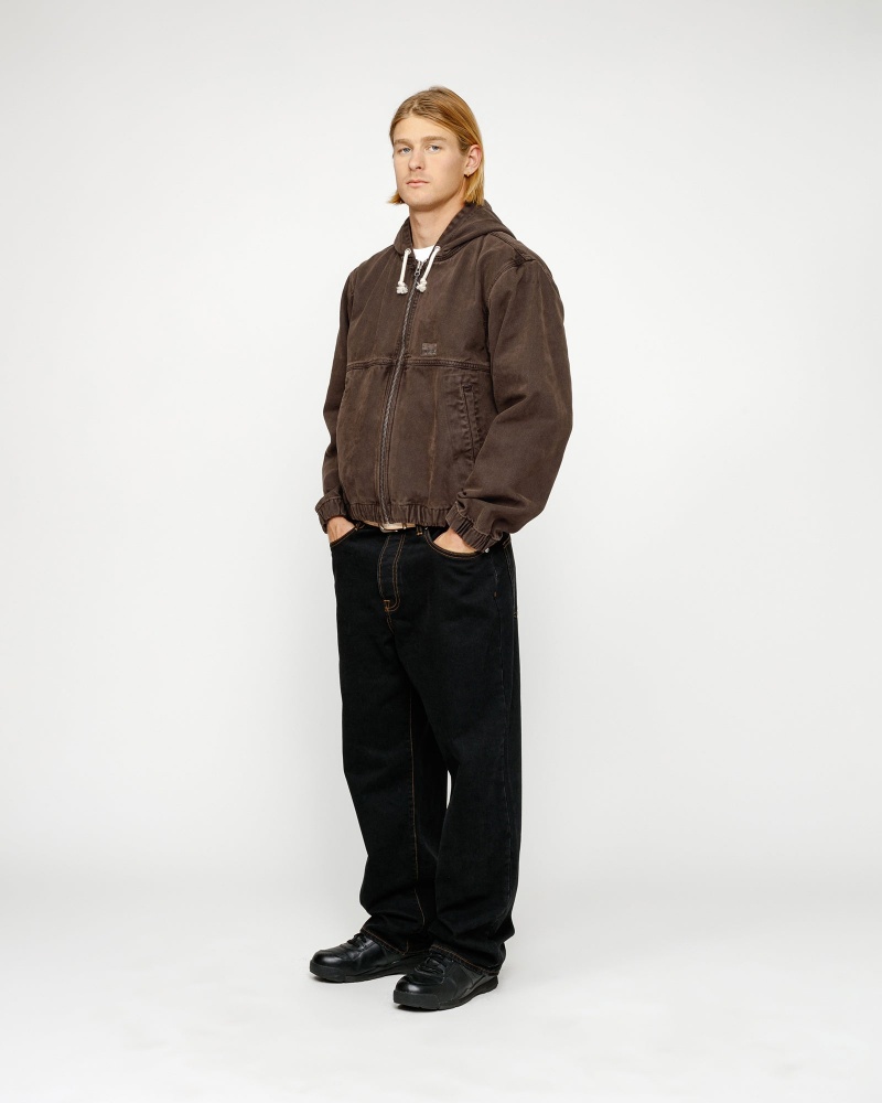 Stussy Work Unlined Canvas Jackets Brown | 48652OJWM