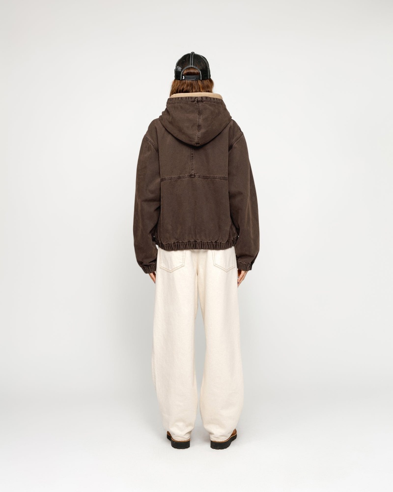 Stussy Work Unlined Canvas Jackets Brown | 48652OJWM