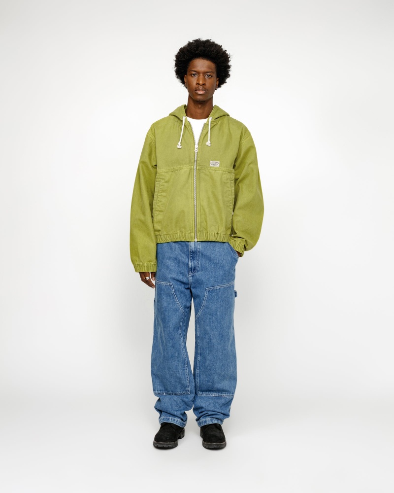 Stussy Work Unlined Canvas Jackets Green | 82367PNTD