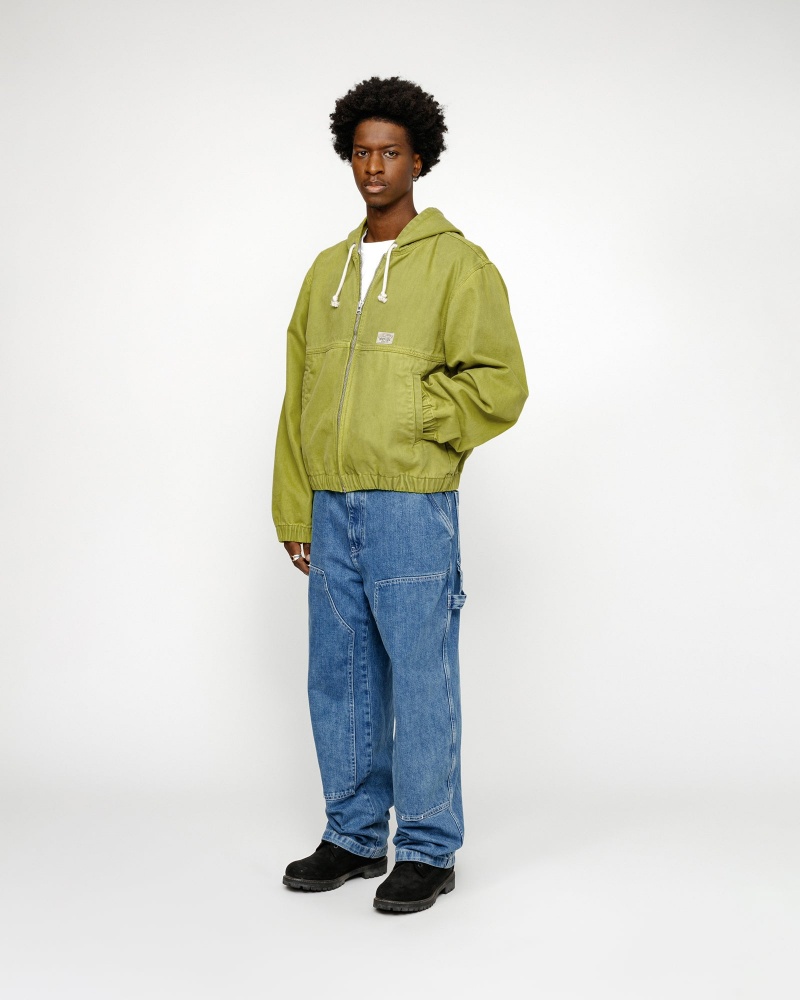 Stussy Work Unlined Canvas Jackets Green | 82367PNTD