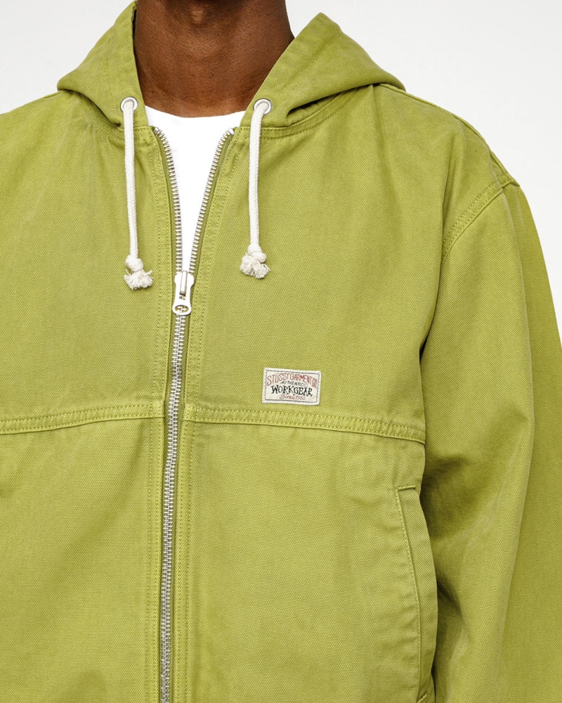 Stussy Work Unlined Canvas Jackets Green | 82367PNTD