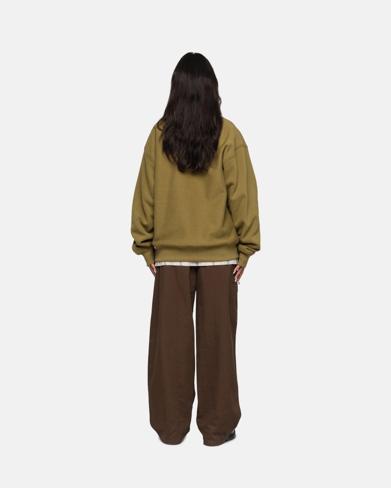 Stussy Workgear Twill Trousers Brown | 01784HSOI