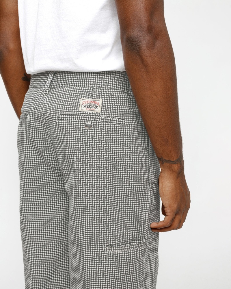 Stussy Workgear Twill Trousers Grey | 03476ZUXV