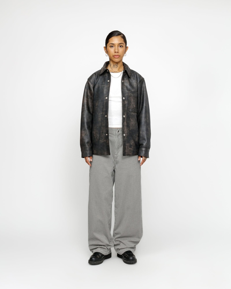 Stussy Workgear Twill Trousers Grey | 03476ZUXV