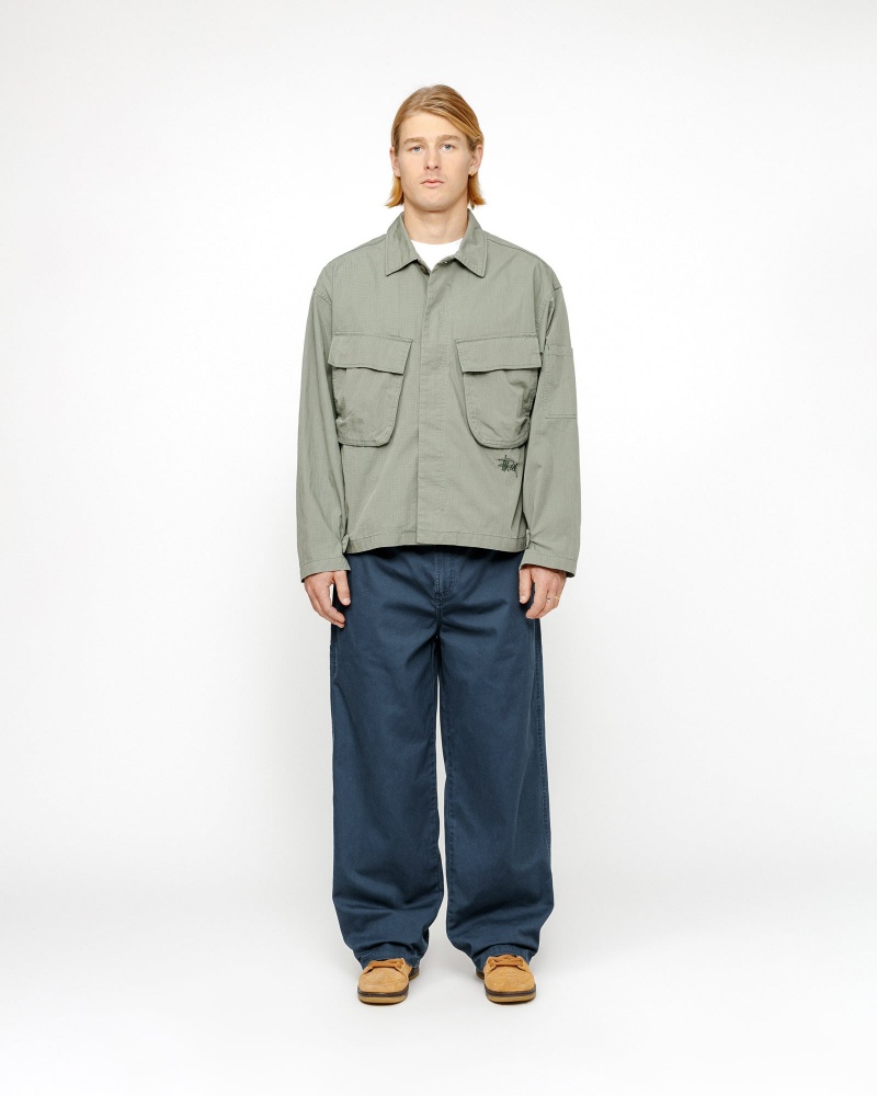 Stussy Workgear Twill Trousers Navy | 15762MWDJ