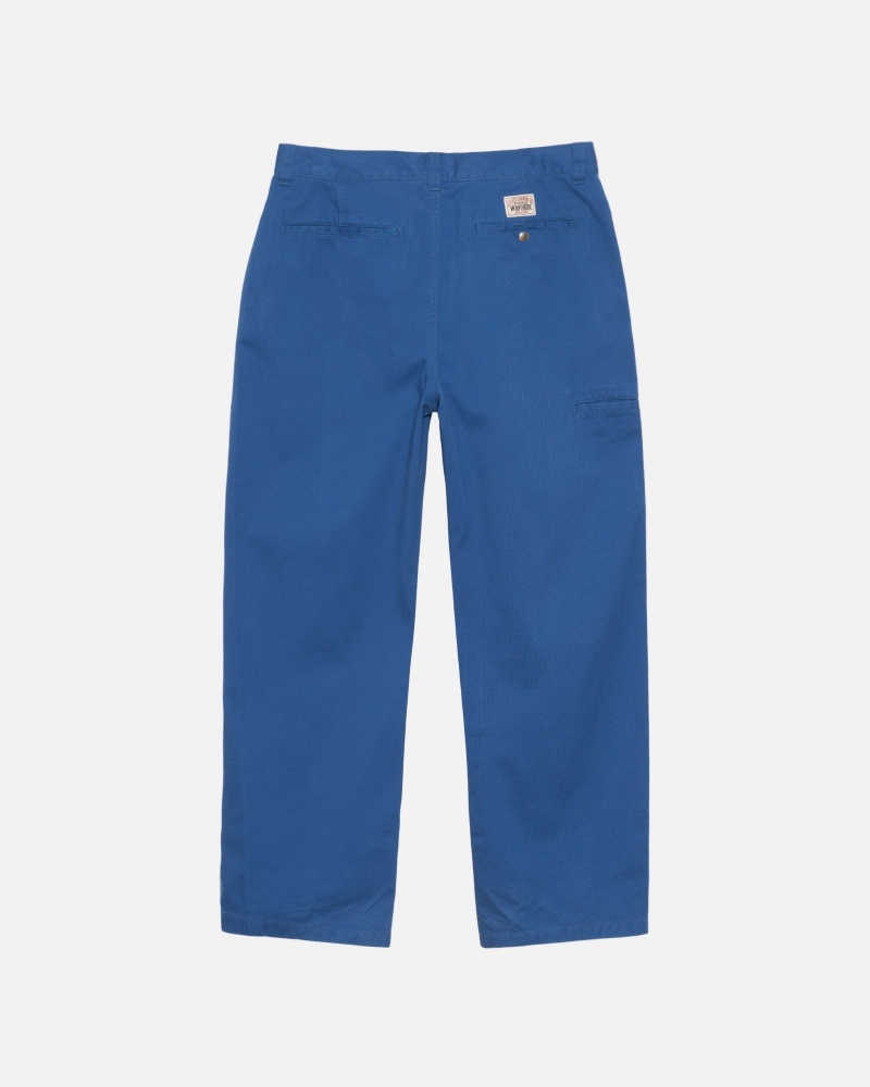 Stussy Workgear Twill Trousers Royal | 90584PQUA