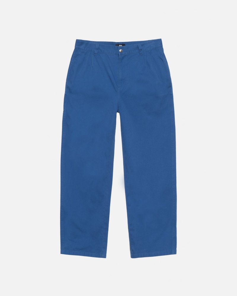 Stussy Workgear Twill Trousers Royal | 90584PQUA